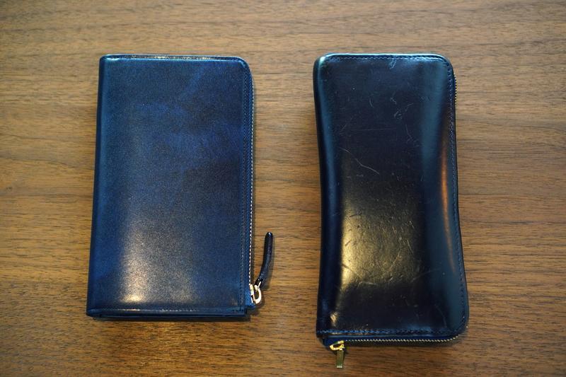 左:1ssi、右:筆者所有の長財布