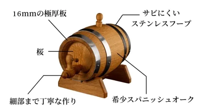 自宅でお酒を樽熟成!? ウイスキーや焼酎を育てられる「TARU HOLICのミニ樽」で晩酌がより楽しくなりそう | ライフハッカー・ジャパン