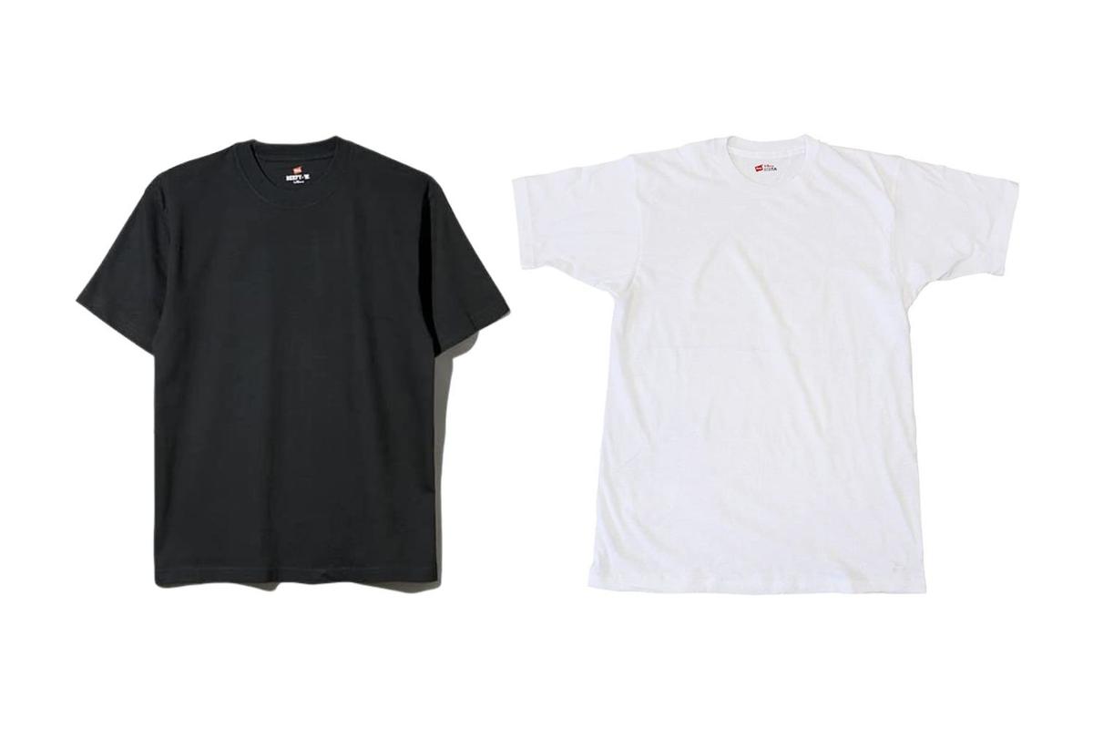 1枚でもインナーでも使えるヘインズのコットン100%Tシャツは【Amazon 