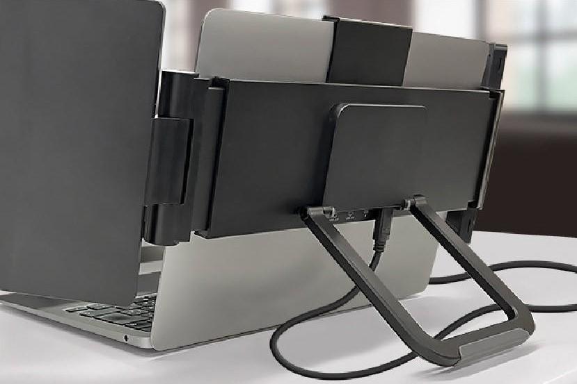 どこでも3画面で仕事できる。ノートPCドッキング型デュアルモニターが