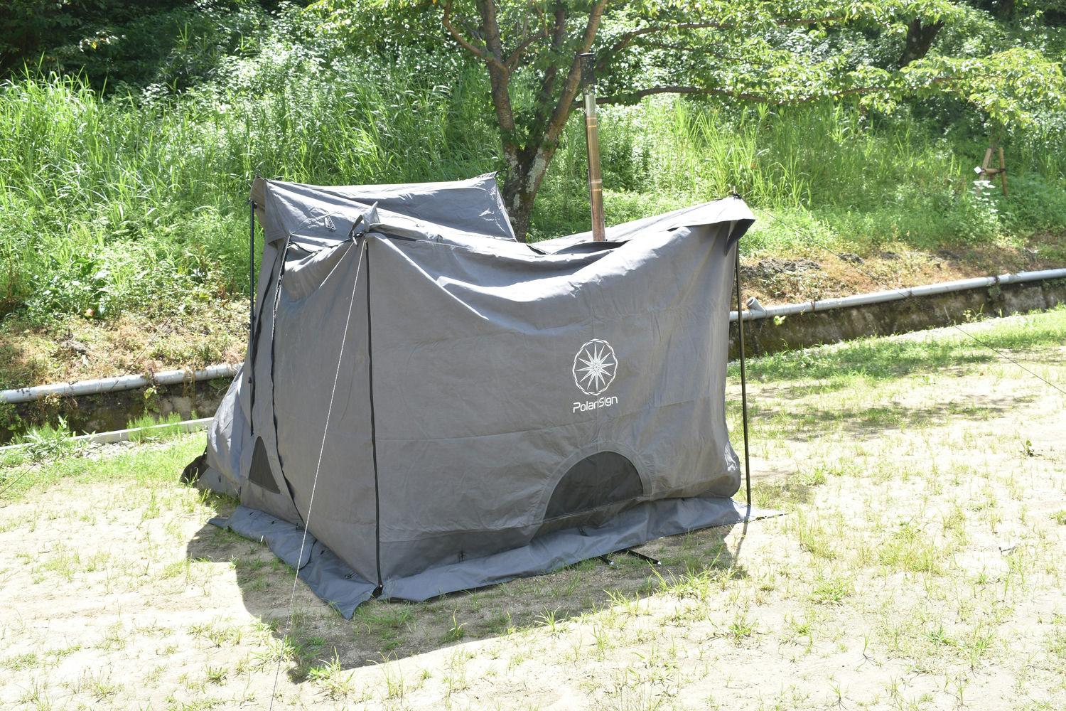 ソロキャンプを優雅に。居住空間が広大な台形テント「OwL」を試して