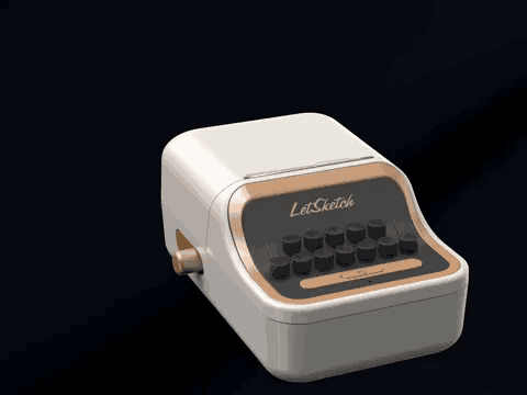 レトロな外観もキュートだね！ スマホからサクッとラベル作成できる