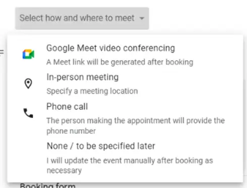 オンライン面談の選択肢にはGoogle Meetしかない