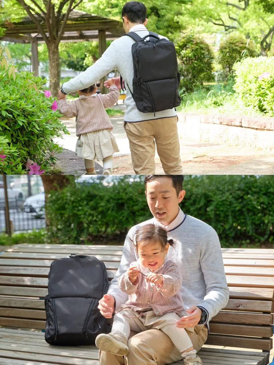 カバック ファザーズバッグ kabag Father's Bag パパの声から生まれた。仕事の日でも使えるオンオフ兼用