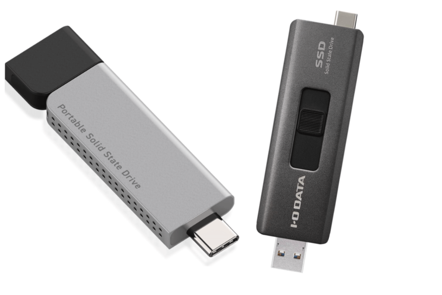 IODATA スティックSSD 1TB USB-A&USB-C搭載 小型 ポータブルiPhone15 