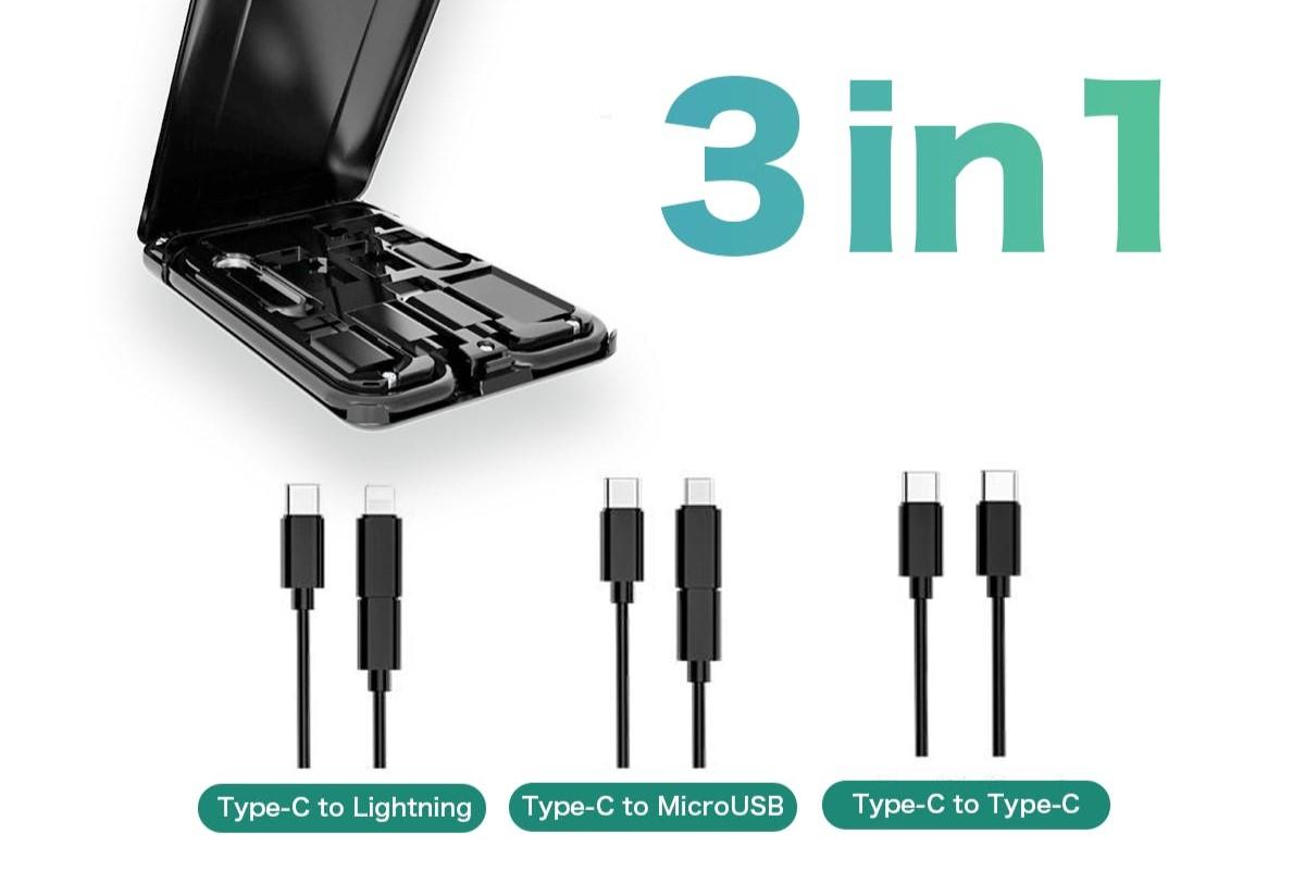 カードサイズに6つの機能を集約。ケーブル管理やワイヤレス充電を