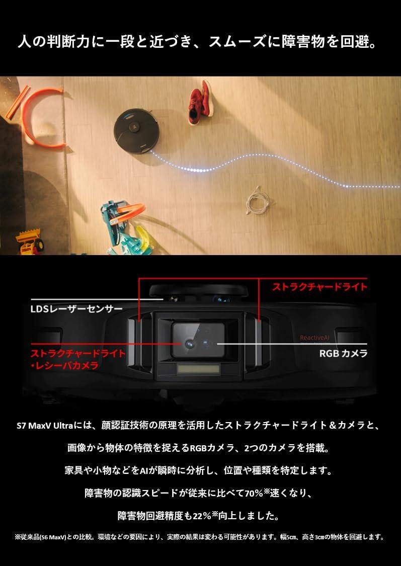 ロボロックS7+ 26年11/5まで保証期間あり roborock S7+ ロボット掃除機 自動ゴミ収集 強力水拭き マッピング