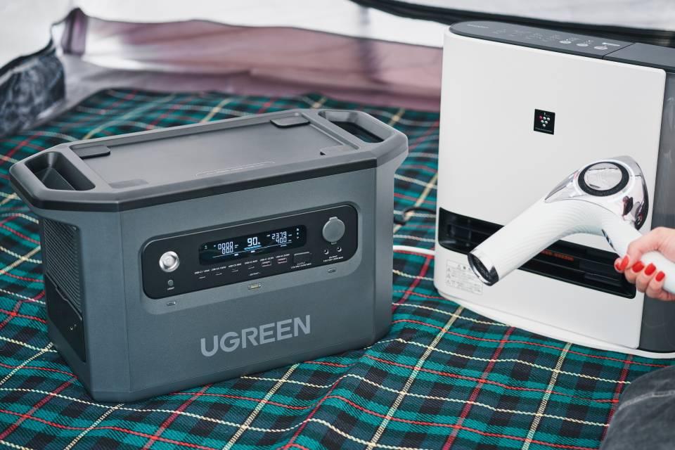 瞬間出力3000W、複数の家電が一度に動かせる！「UGREEN PowerRoam 2200