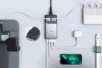iPhoneと同じサイズのコンパクトさで6台の機器を同時充電できるAnkerの「727 Charging Station」が25％オフ【Amazonセール】