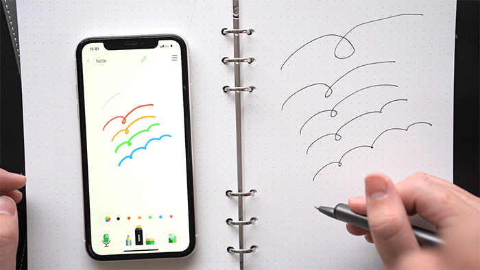 手書きの良さをデジタルで補完！ 書いた内容をそのままデータ保存