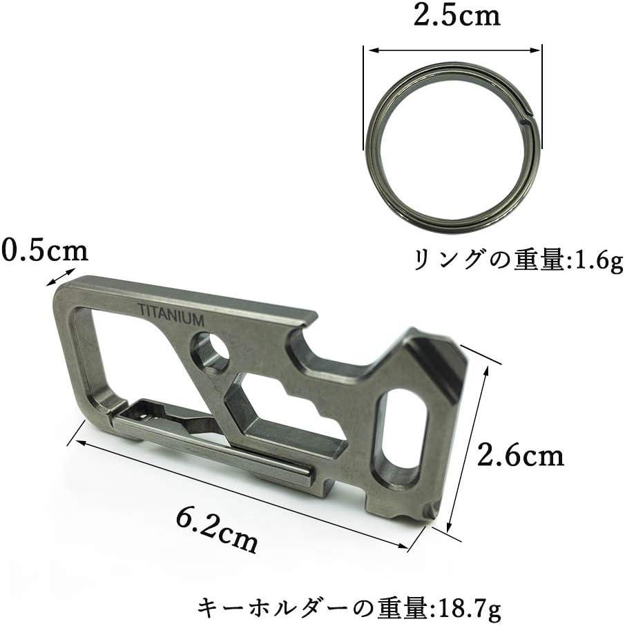 在庫処分品★チタン合金 三角キーホルダー マルチツール ペンダント 護身アイテム ガラスブレーカー 軽量 携帯型 シンプル 男女…