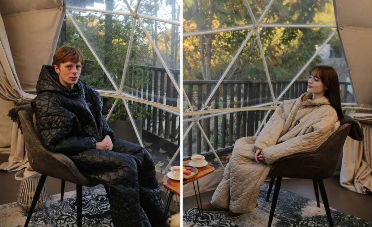 アウトドアから室内まで活躍！ 着る寝袋「ムササビー」があれば光熱費