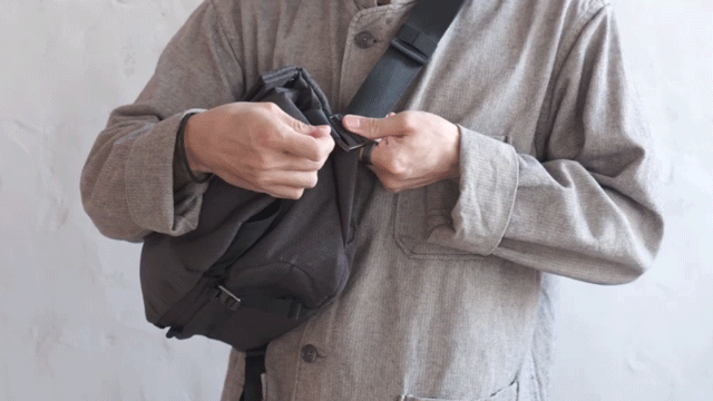 NIID R1-PRO オリガミ・グレー ニード ボディバッグ メンズ レディース R1 PRO NIID URBANATURE