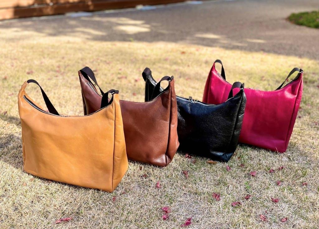 デッドストック未使用品！清水さん必見！ハンドメイド 本革 レザークラフトバッグ bag-medi006-1.jpg