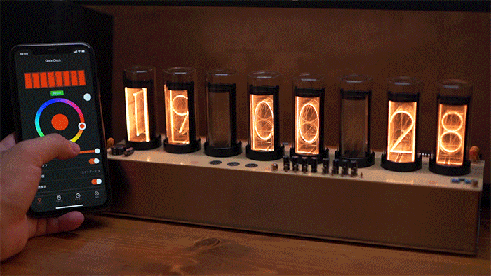 往年のニキシー管をLEDで忠実に再現！ デスクやリビングに映える