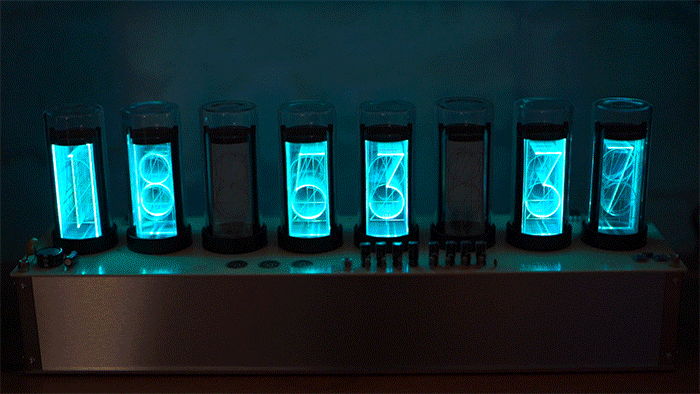 往年のニキシー管をLEDで忠実に再現！ デスクやリビングに映える