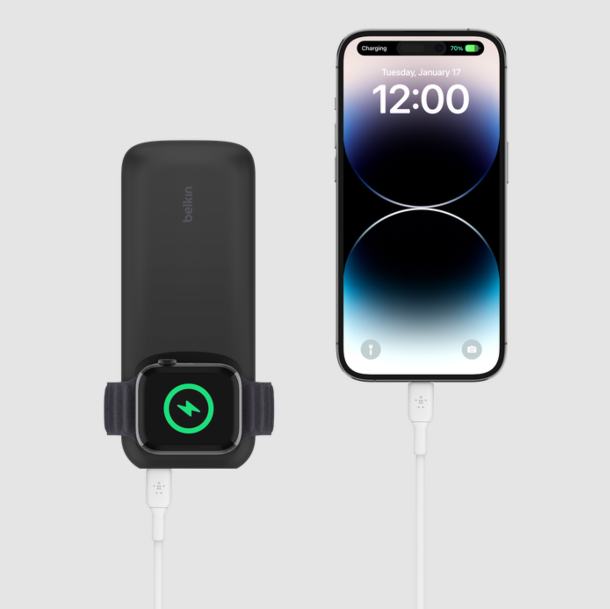 スマホ・Apple Watchを同時充電！ 手のひらサイズの急速充電モバイル