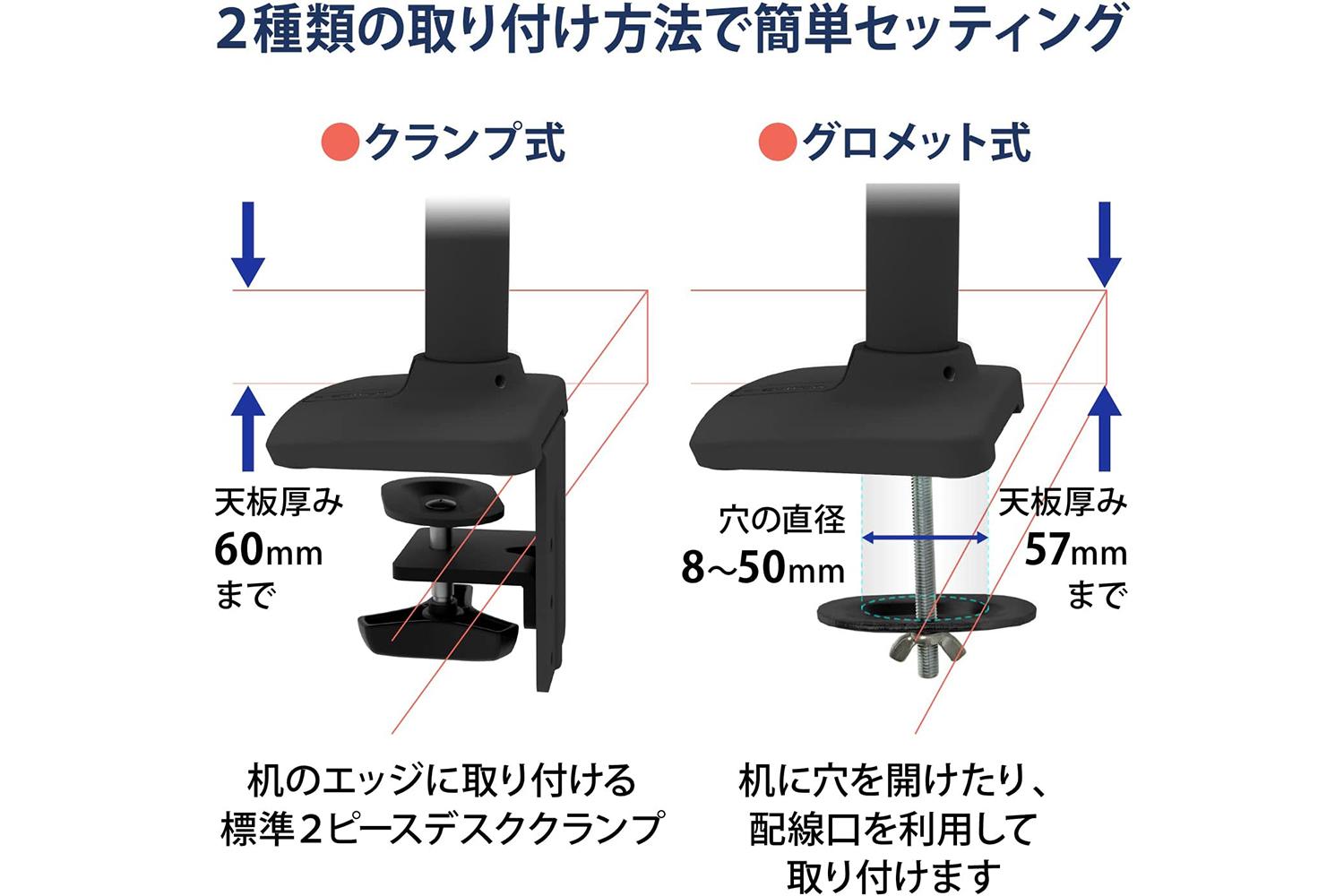 エルゴトロンのモニターアームの頼もしさよ。少ない力で滑らかに動かせ