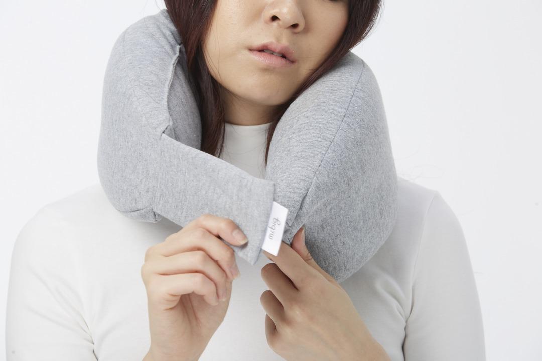 mr.big トラベルピロー　ネックピロー　L   グレー mr.big トラベルピロー】睡眠のプロ、理学療法士が考え抜いた