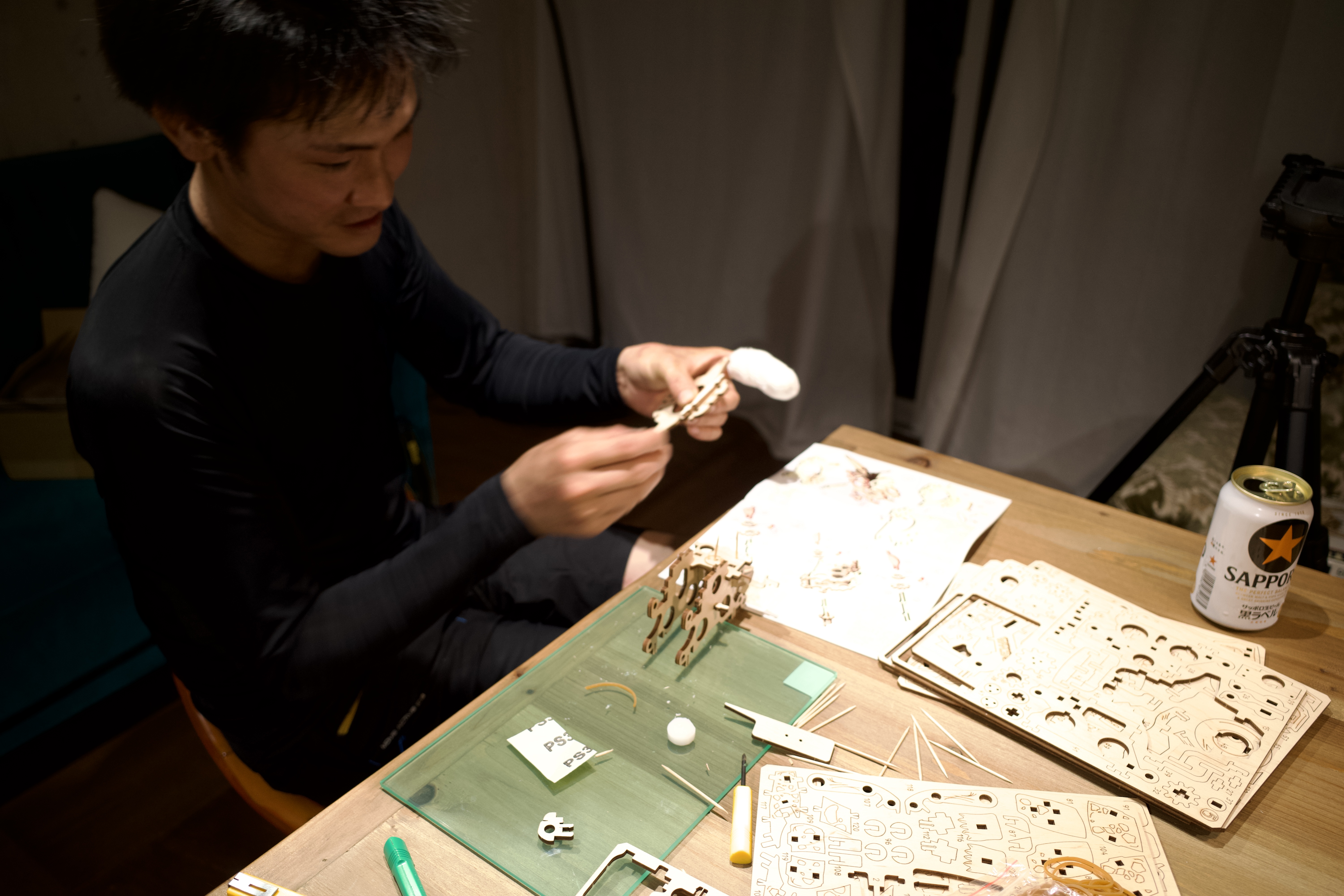 星空☆　流木２本セット　大穴リング&ヘビ型 飛騨家具 shirakawa シラカワ Rapt ラプト シェルフ 国産家具 無垢