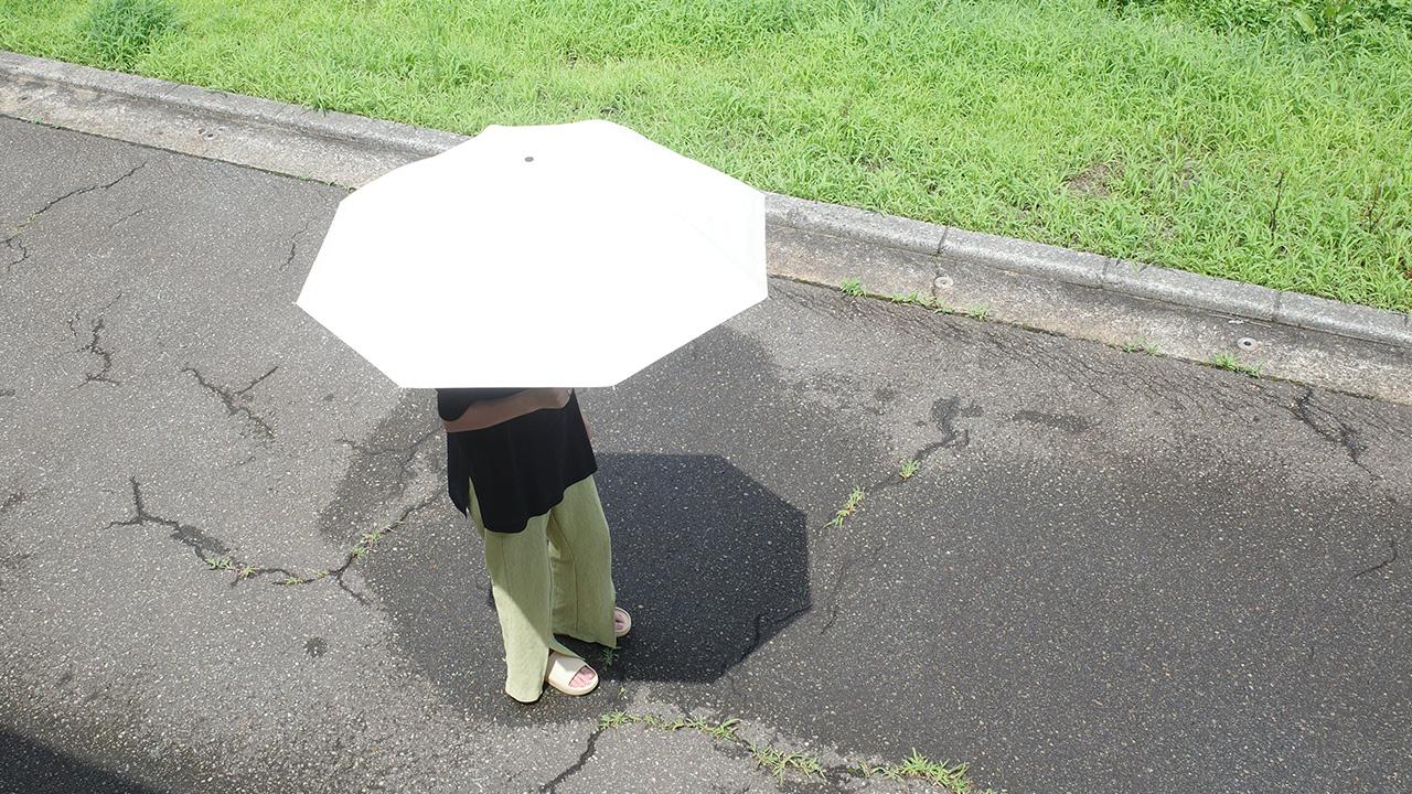 HIYARI 晴雨兼用傘　グレーバイカラー HIYARI 晴雨兼用傘グレーバイカラー