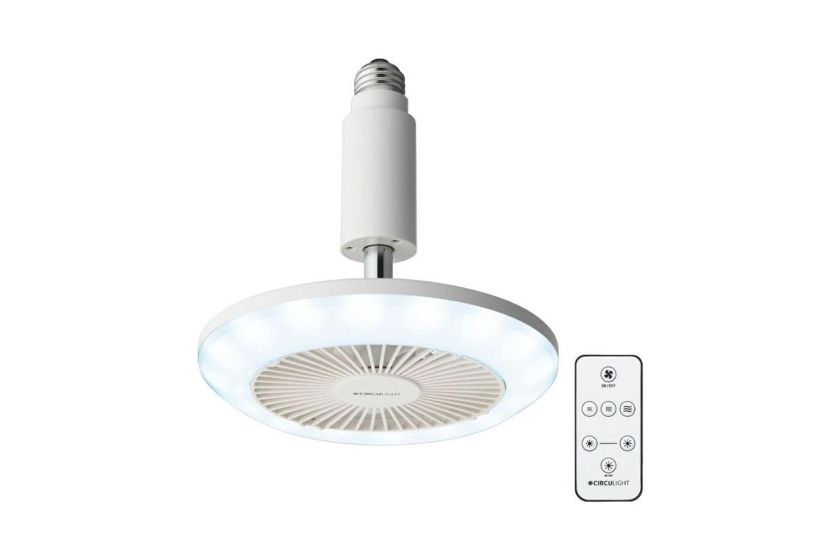 トイレ暑すぎる問題を解決。ドウシシャの「LEDつきサーキュレーター 