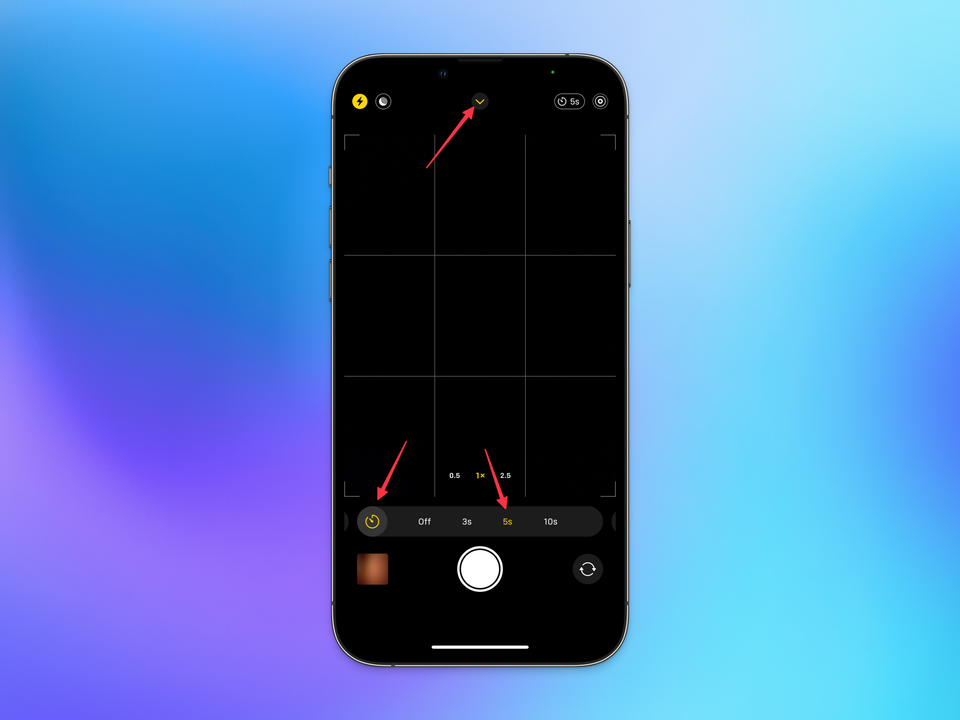 iPhoneカメラの「タイマー機能」で、集合写真や全身自撮りがカンタンに