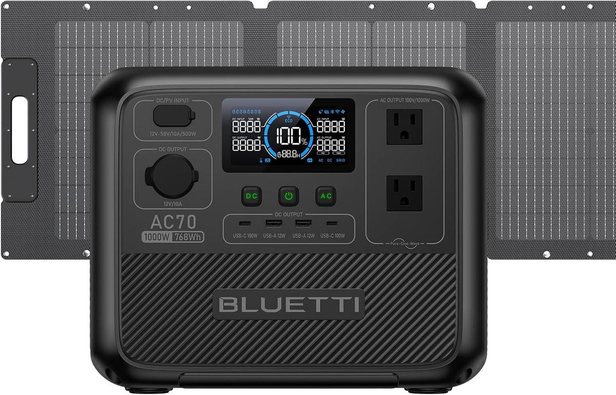 安全で長寿命かつ急速充電OKなBLUETTIのポタ電＆ソーラーパネルセット 
