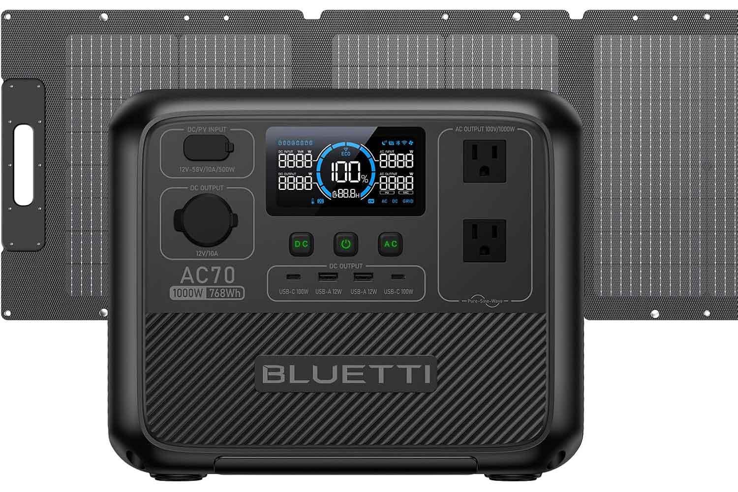 安全で長寿命かつ急速充電OKなBLUETTIのポタ電＆ソーラーパネルセット