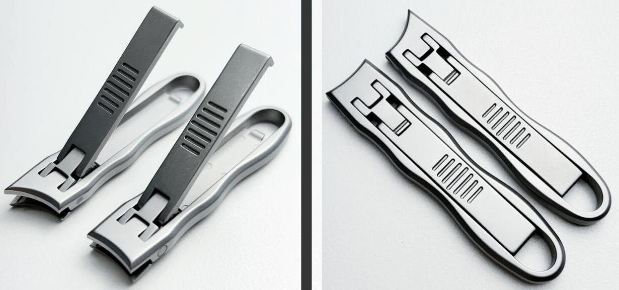 極薄なのに本格派。2本セットで対応力と携帯性にも優れた爪切り「Nail