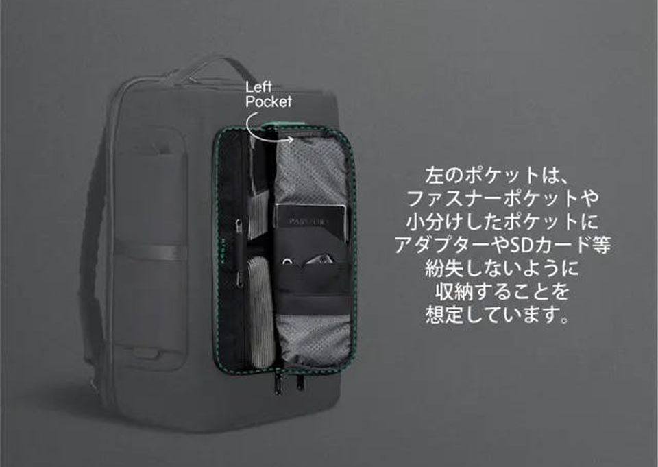 33ポケットでいつでも定位置収納！ 整理整頓も捗る防刃