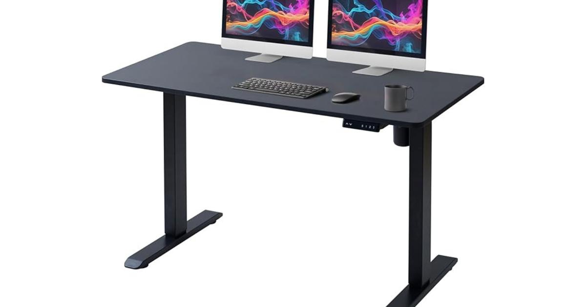 ワンタッチで快適作業環境へ。YAMAZENの電動昇降デスクがお買い得