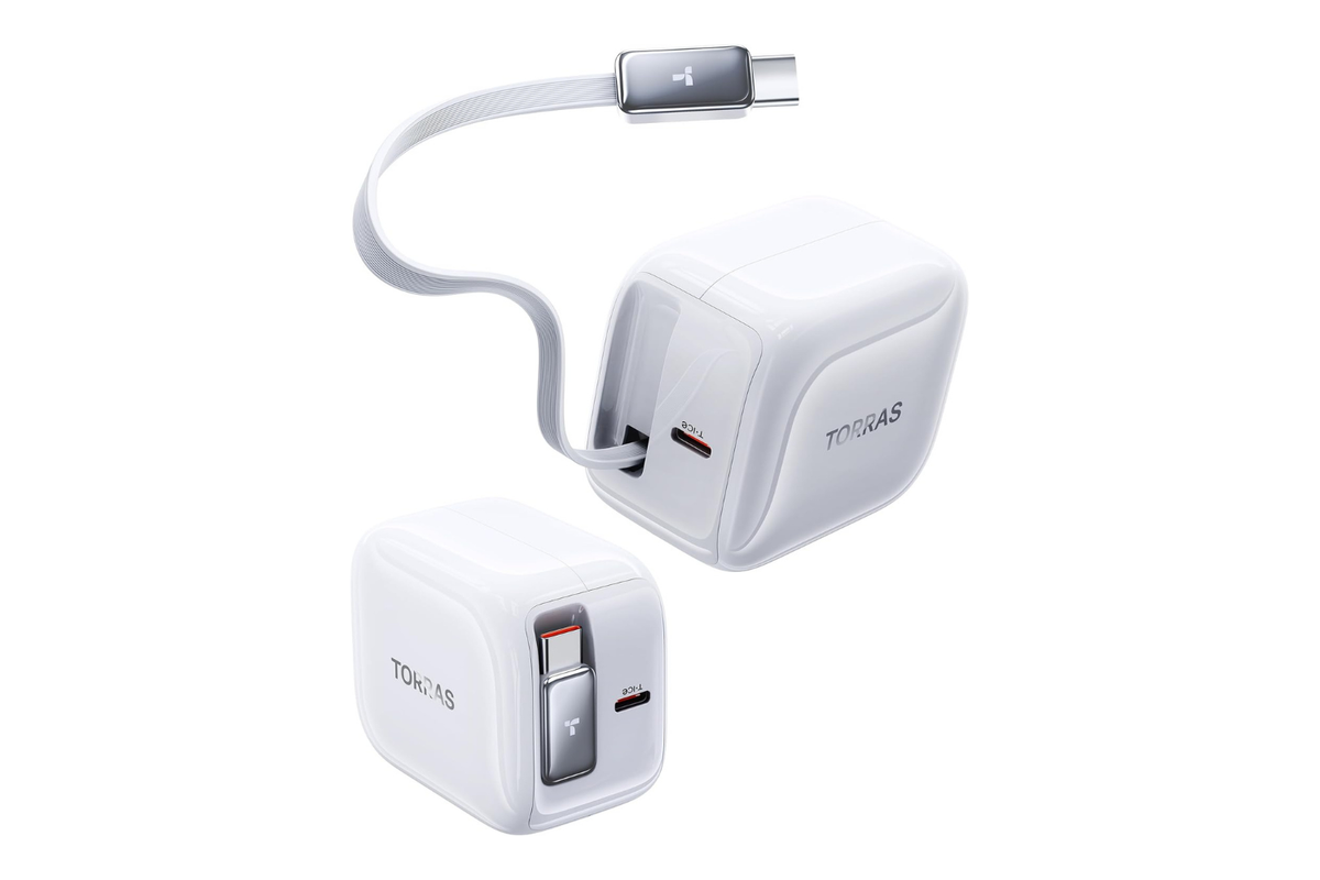 ケーブルがごちゃつかないすごいヤツ。TORRASの巻き取り式2 in 1