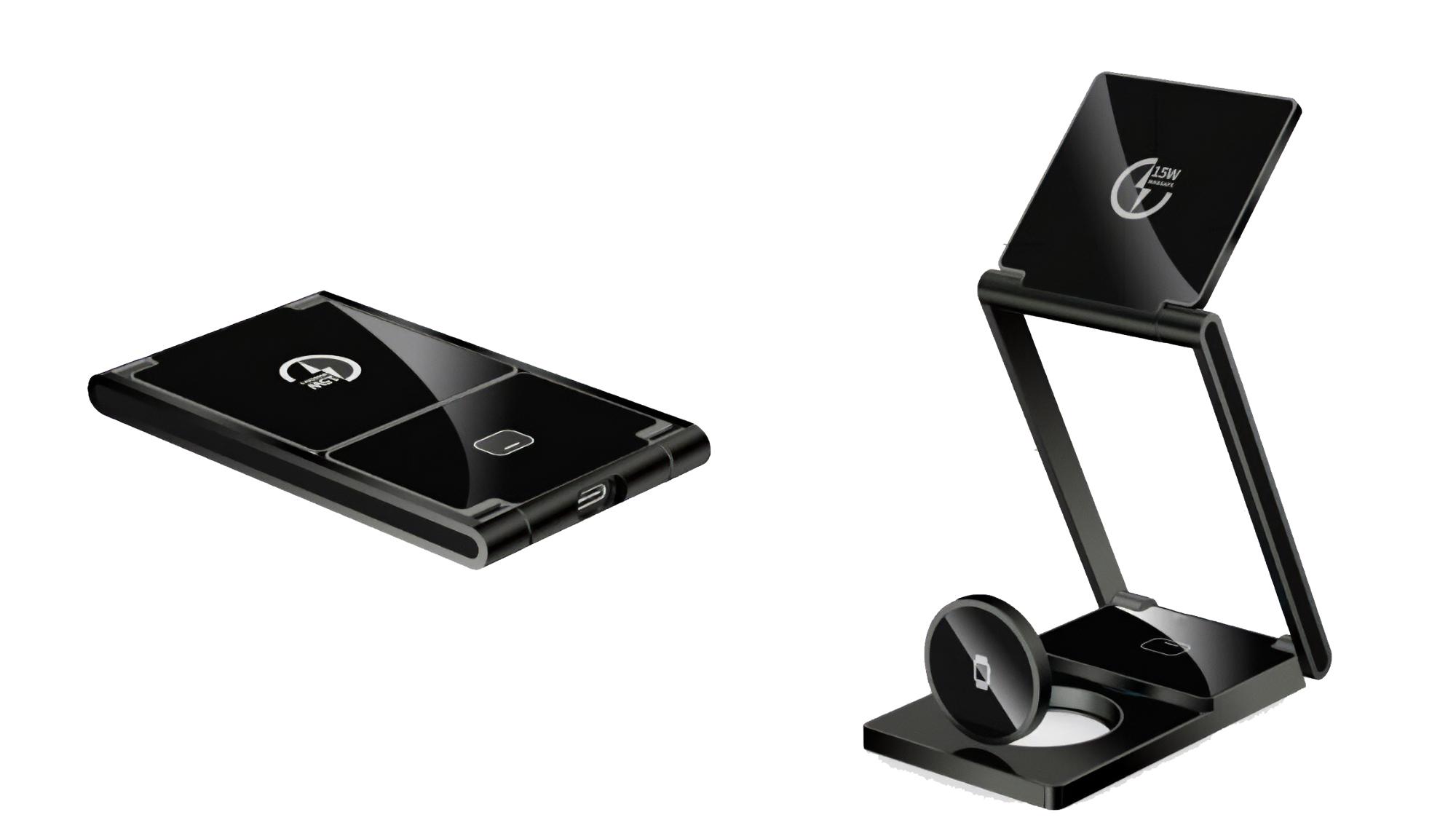 お出かけ用充電器はこれひとつでOK！ 3in1なのにスリムなカードサイズ