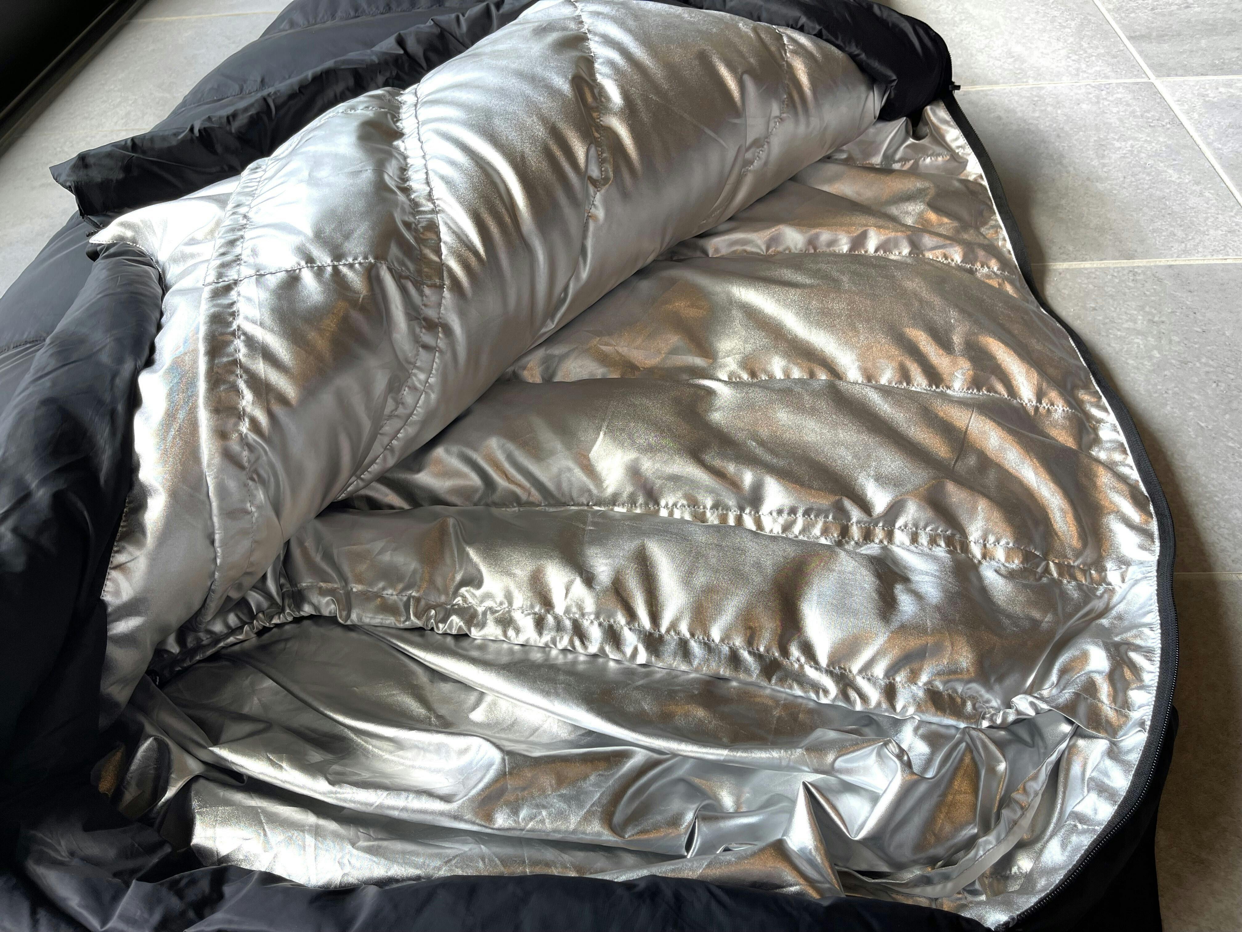 アウトドアでも贅沢な眠りを。“宇宙服素材×天然ダックダウン寝袋”の