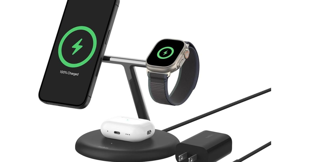 もうケーブルの絡まりに悩まない。Belkinの3 in 1「置くだけ充電器」が