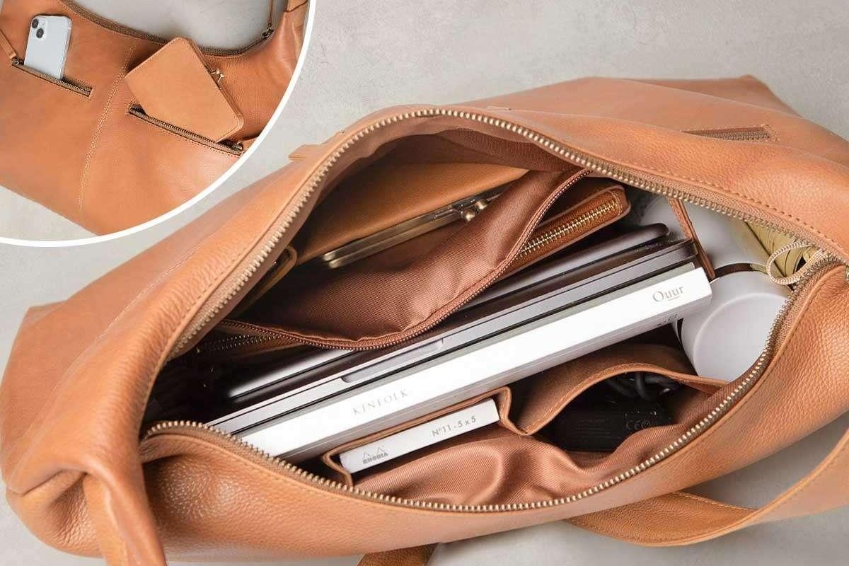 大容量なのに上品。仕事から子育てまでシーンレスに使える3WAY本革