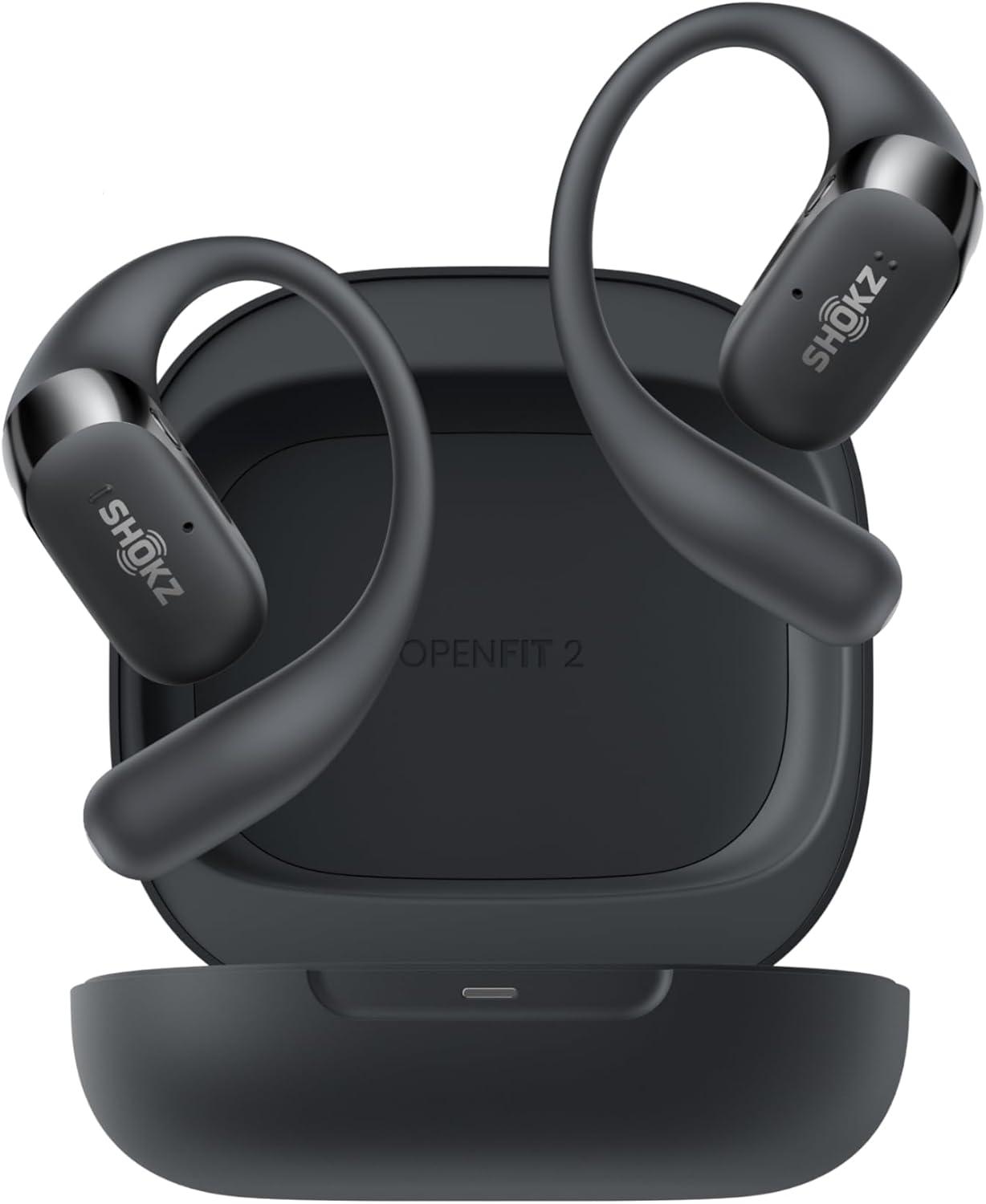 極美品　OpenFit 2 ワイヤレスイヤホン ブラック OpenFit 2 オープンイヤーイヤホン - Shokz (ショックス) 日本