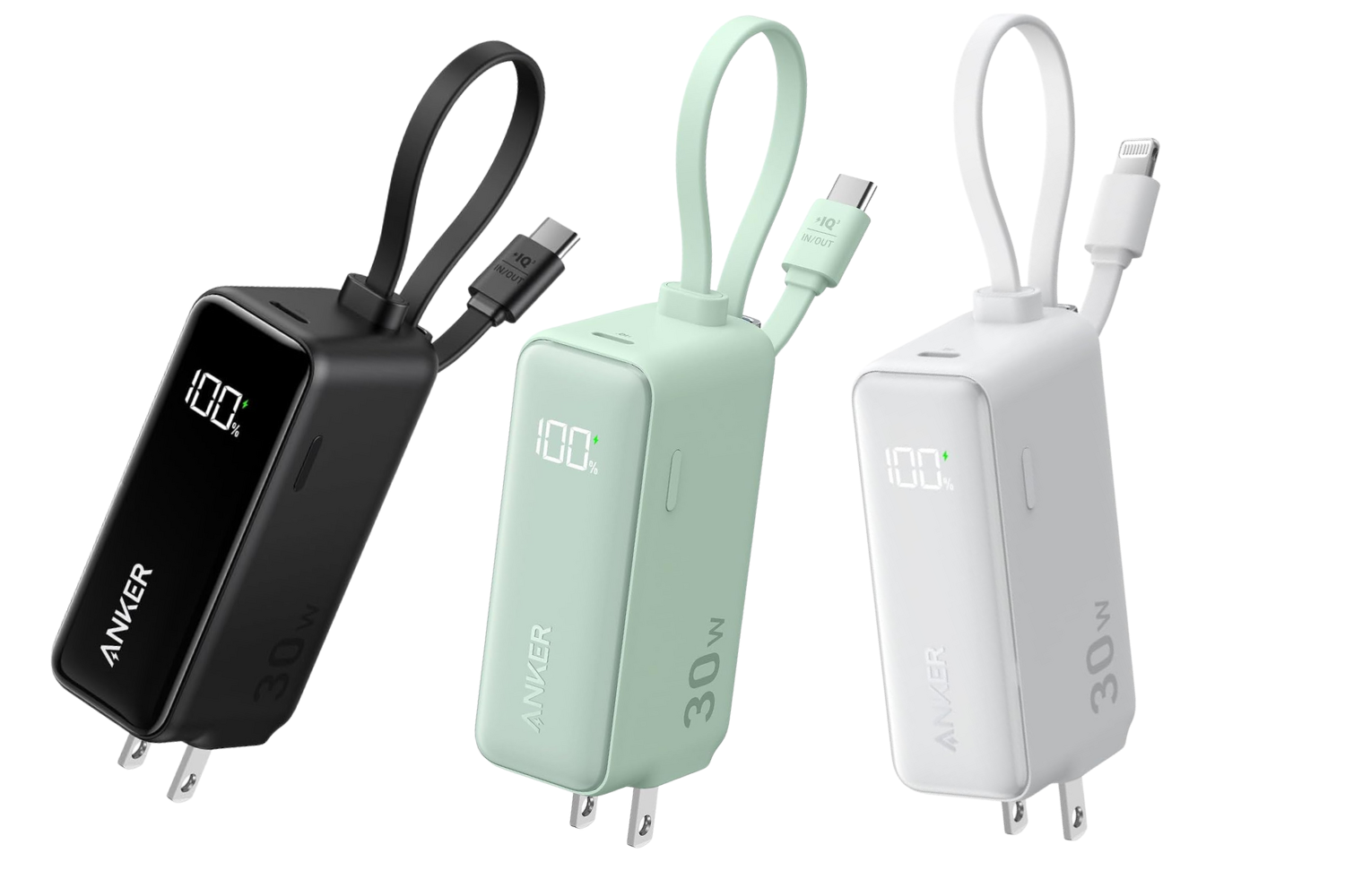 充電器＋モバ充＋ケーブル＝Anker Power Bank。これ1つで身軽な