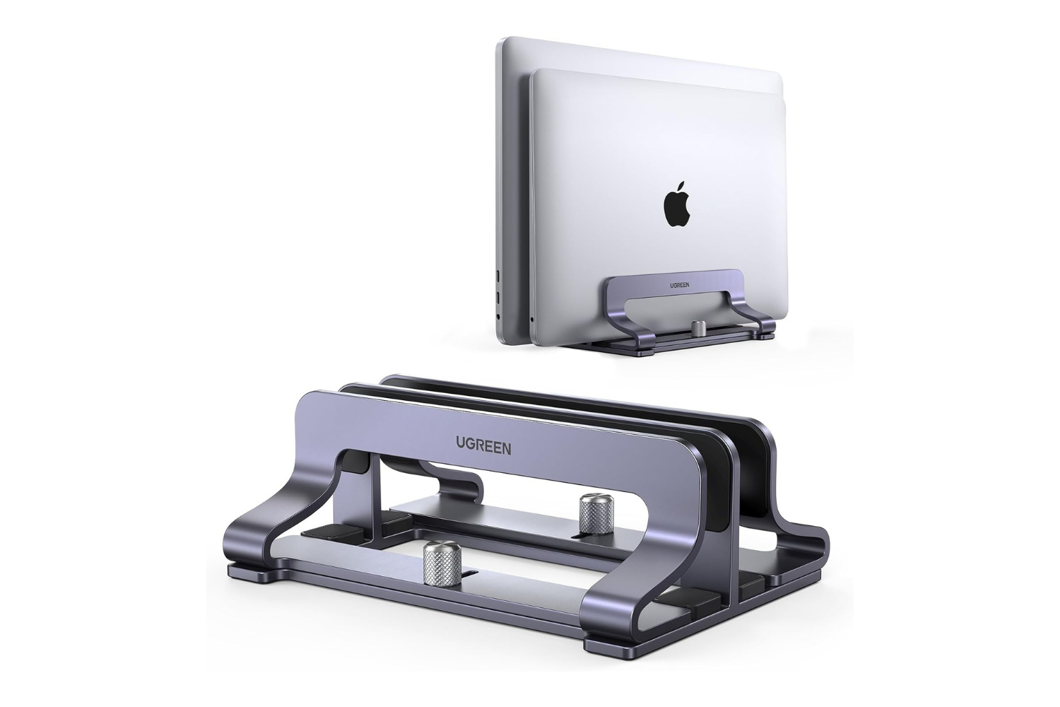 2台同時にスッキリ収納できるUGREENの縦型ノートパソコンスタンドが25