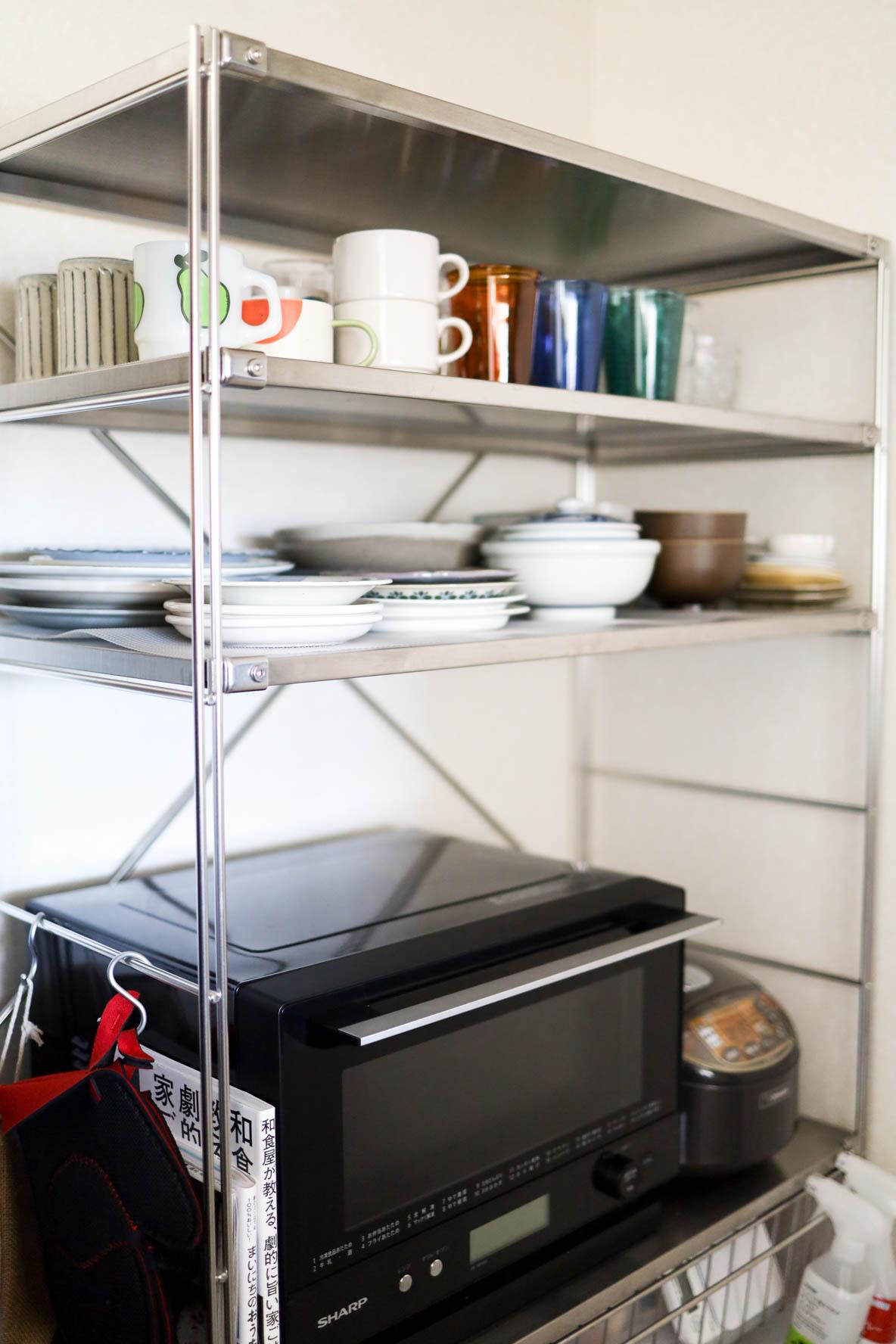 無印良品の名作「ステンレスユニットシェルフ」の活用法3選。キッチン