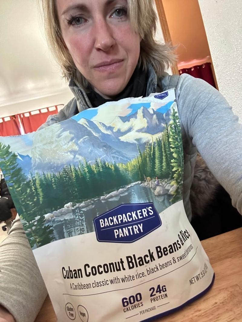 アラスカにいたころ、カレン・ラペカス氏は乾燥食品に頼った。