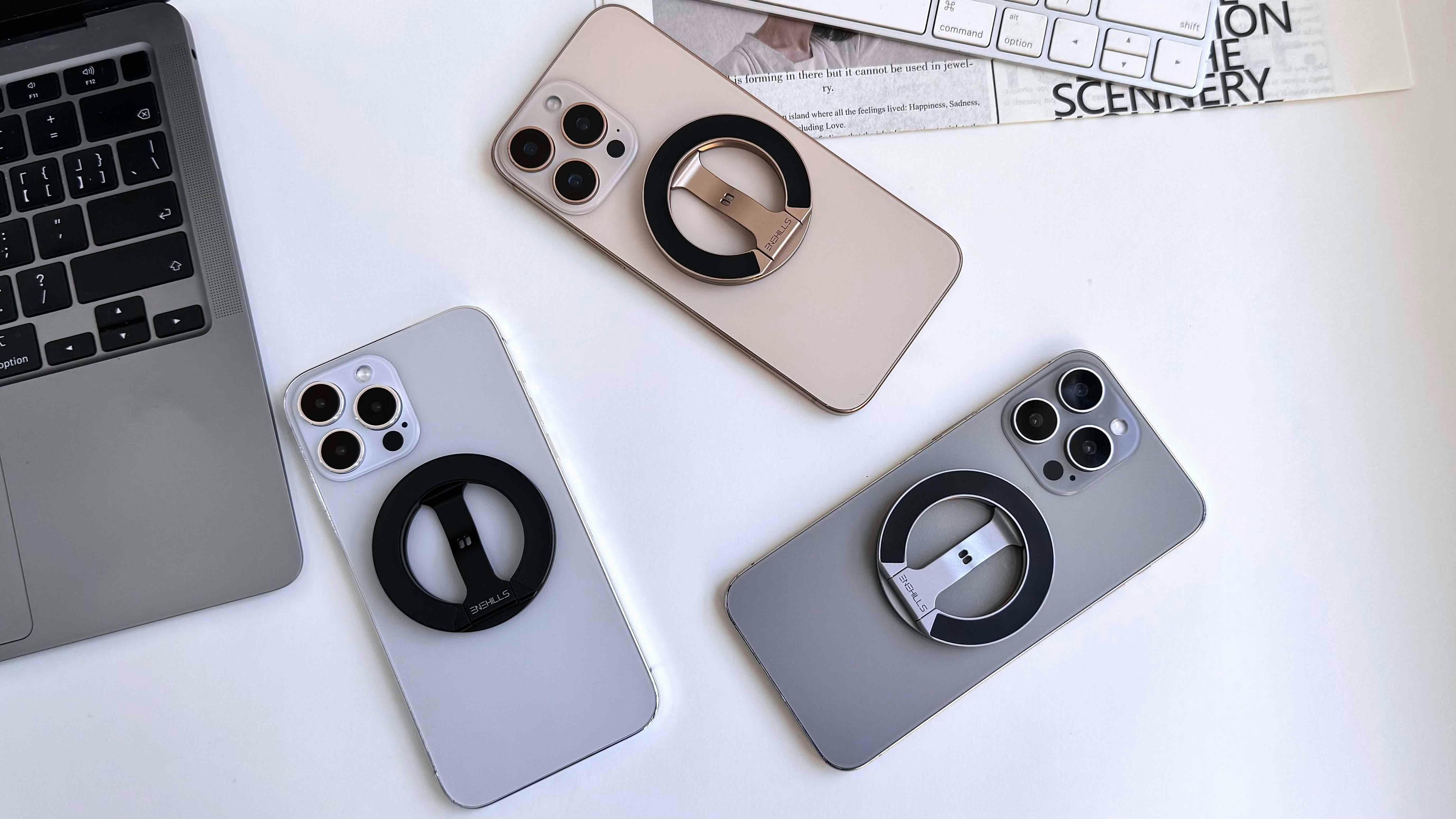 ながらスマホ」をもっと自由に！ 両面磁石のリングホルダー「Dual