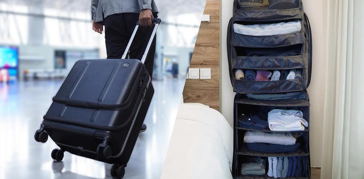 旅先で即席クローゼットになるスーツケース。一瞬で荷造りも終わります