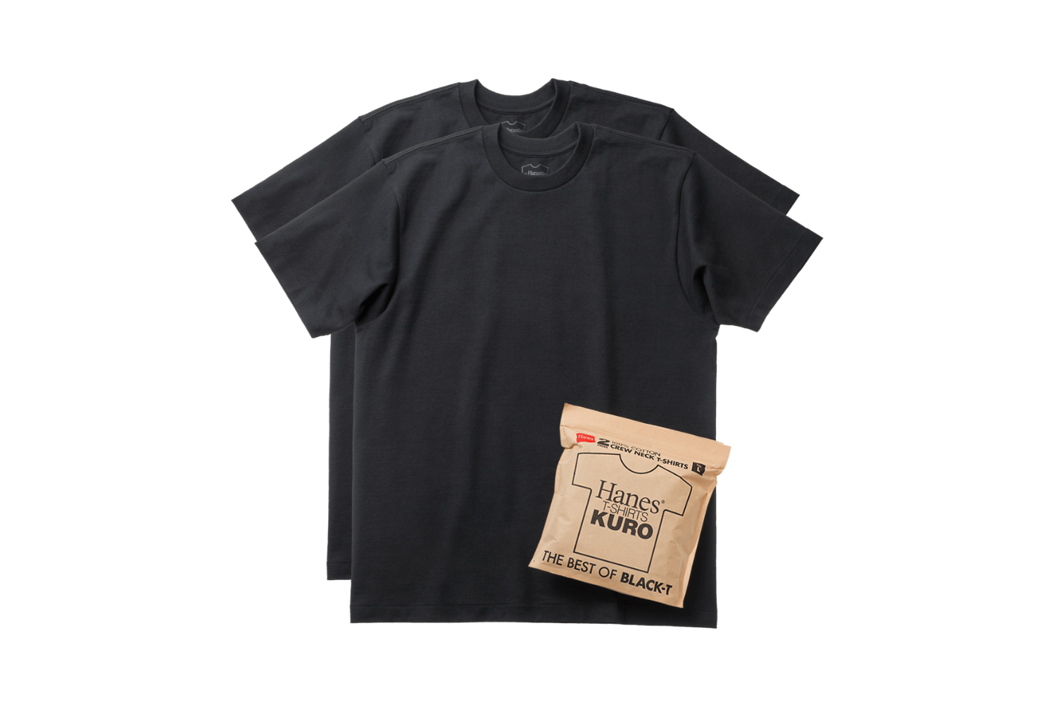 色あせない」は良い響き。ヘインズの新作黒Tシャツ「KURO」が2枚組で10 