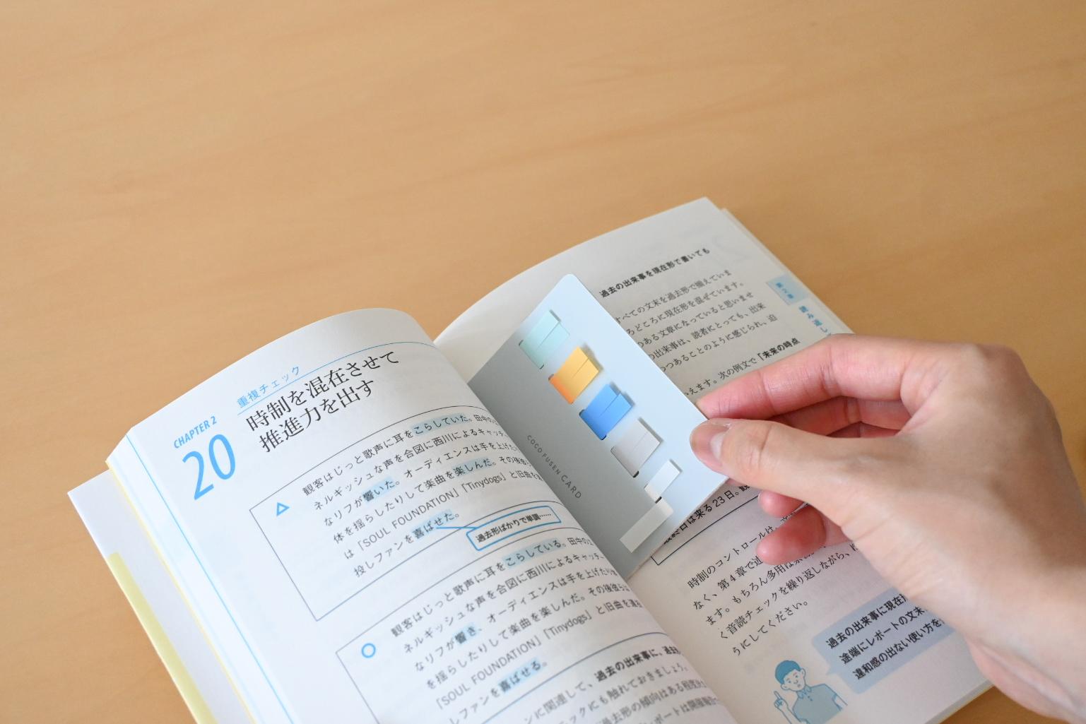 Kougin様 ご検討用 ブリスター100点 カード型のふせんが読書のお供に便利。しおりにもなる「ココ