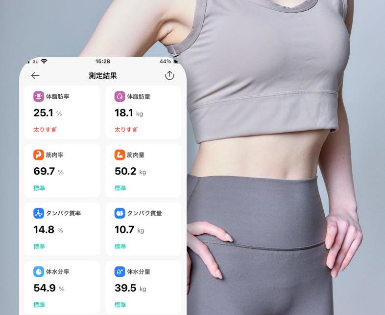 体重だけでは見えない体の真実。56項目で全身を徹底解析する体組成計