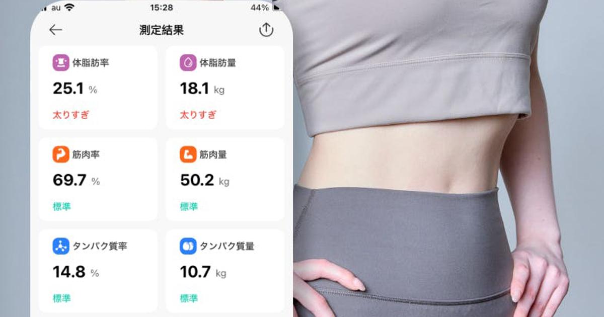 体重だけでは見えない体の真実。56項目で全身を徹底解析する体組成計 