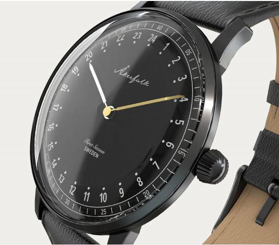 アナログ時計の良さを凝縮。60年代北欧ヴィンテージ風の24時間表示時計