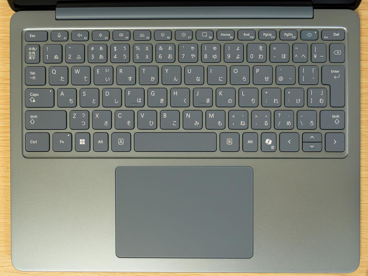 Surface Laptop 13インチモデルのキーボード